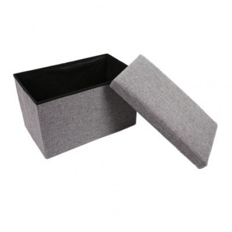 Multifunctional Foldable Storage Stool Clothing Organizer (GRAY)