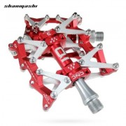 Shanmashi Q1 Bike Bearing Pedal Non-slip Road Bicycle Foot Plate (RED)