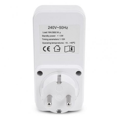 TM04 COUNTDOWN TIMER SWITCH SMART CONTROL PLUG-IN SOCKET (WHITE)