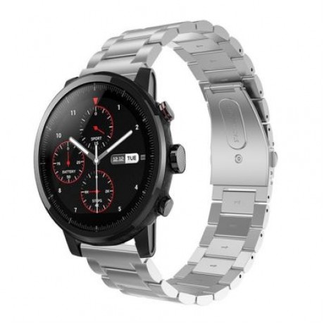 22mm Stainless Steel Replacement Accessory Watch Band Wrist Strap Bracelet for Xiaomi Huam