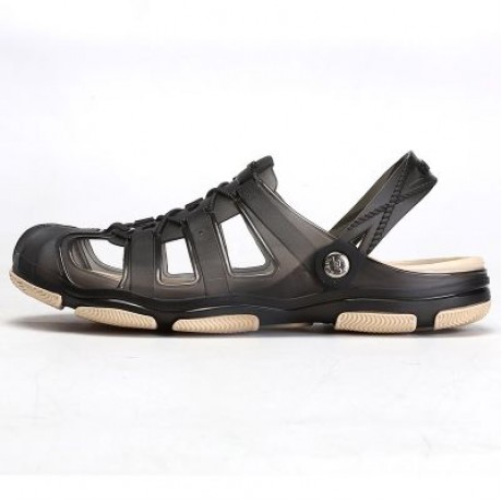 ZEACAVA Men Fashion Honeycomb Environmental Beach Breathable Slippers (BLACK)