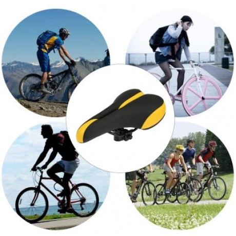 SHENGXIN Mountain Bike Saddle Bicycle Seat Cushion (RED)