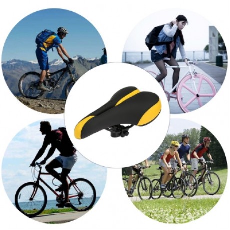 SHENGXIN Mountain Bike Saddle Bicycle Seat Cushion (BLACK)
