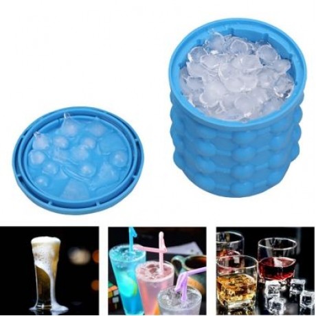 Silicone Ice Cube Mold Maker Kitchen Tools (SKY BLUE)