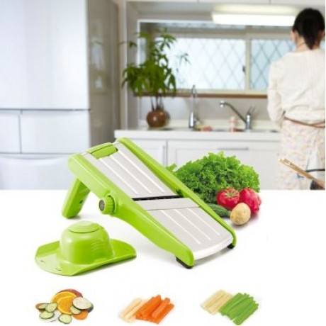 Kitchen Multi-function Vegetable Cutter Food Slicer (GREEN)