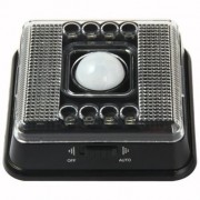 L0803 AUTO PIR 8 LEDS LIGHT INFRARED HUMAN BODY INDUCTION LAMP (BLACK)