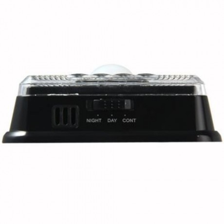 L0803 AUTO PIR 8 LEDS LIGHT INFRARED HUMAN BODY INDUCTION LAMP (BLACK)
