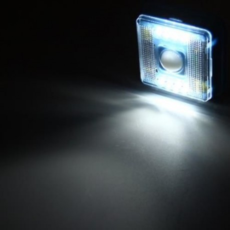 L0803 AUTO PIR 8 LEDS LIGHT INFRARED HUMAN BODY INDUCTION LAMP (BLUE)