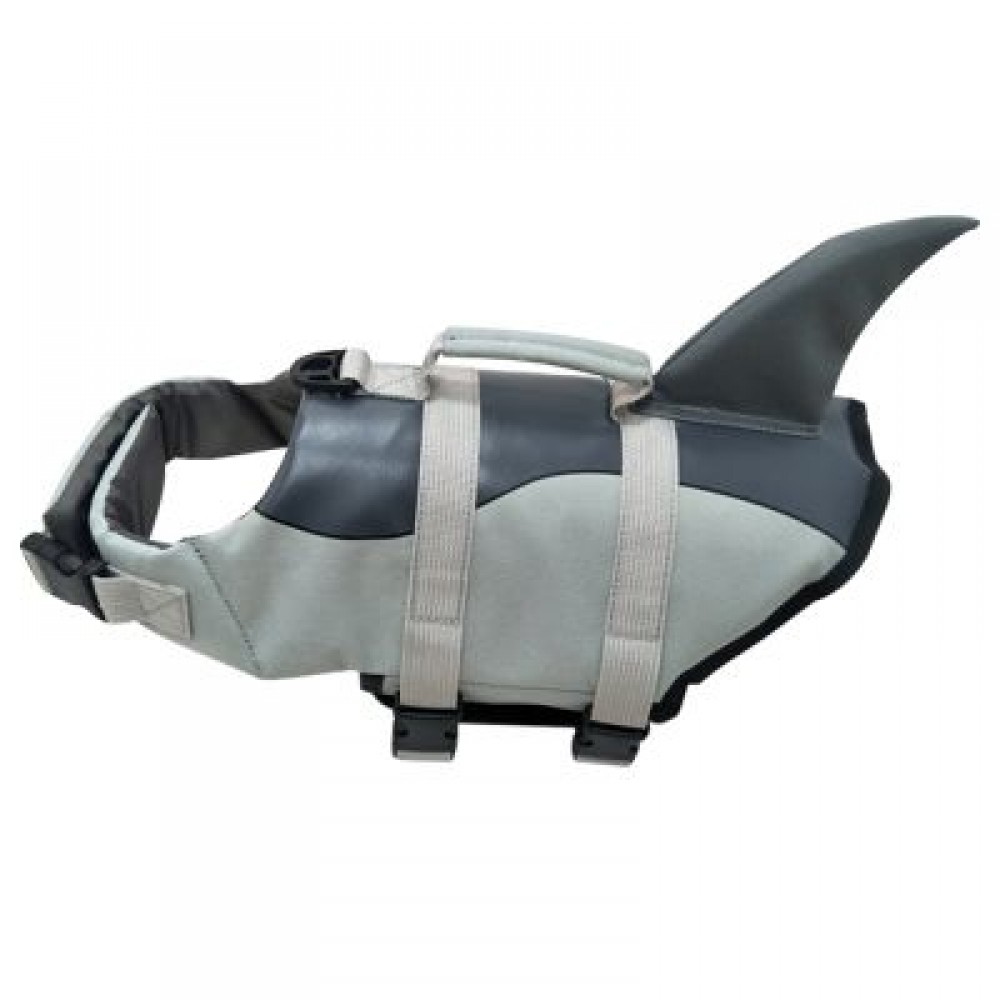 Pet Dog Life Jacket Safety Swimming Vest (GRAY)