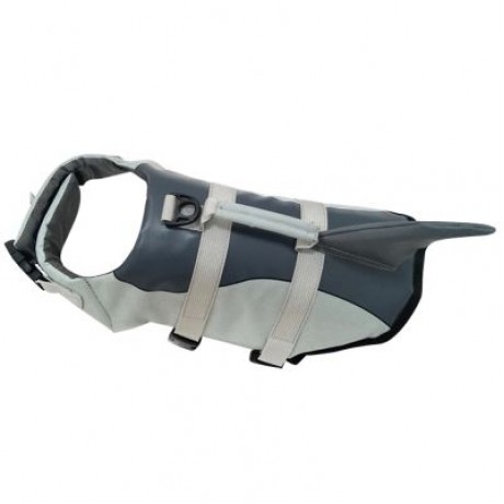 Pet Dog Life Jacket Safety Swimming Vest (GRAY)
