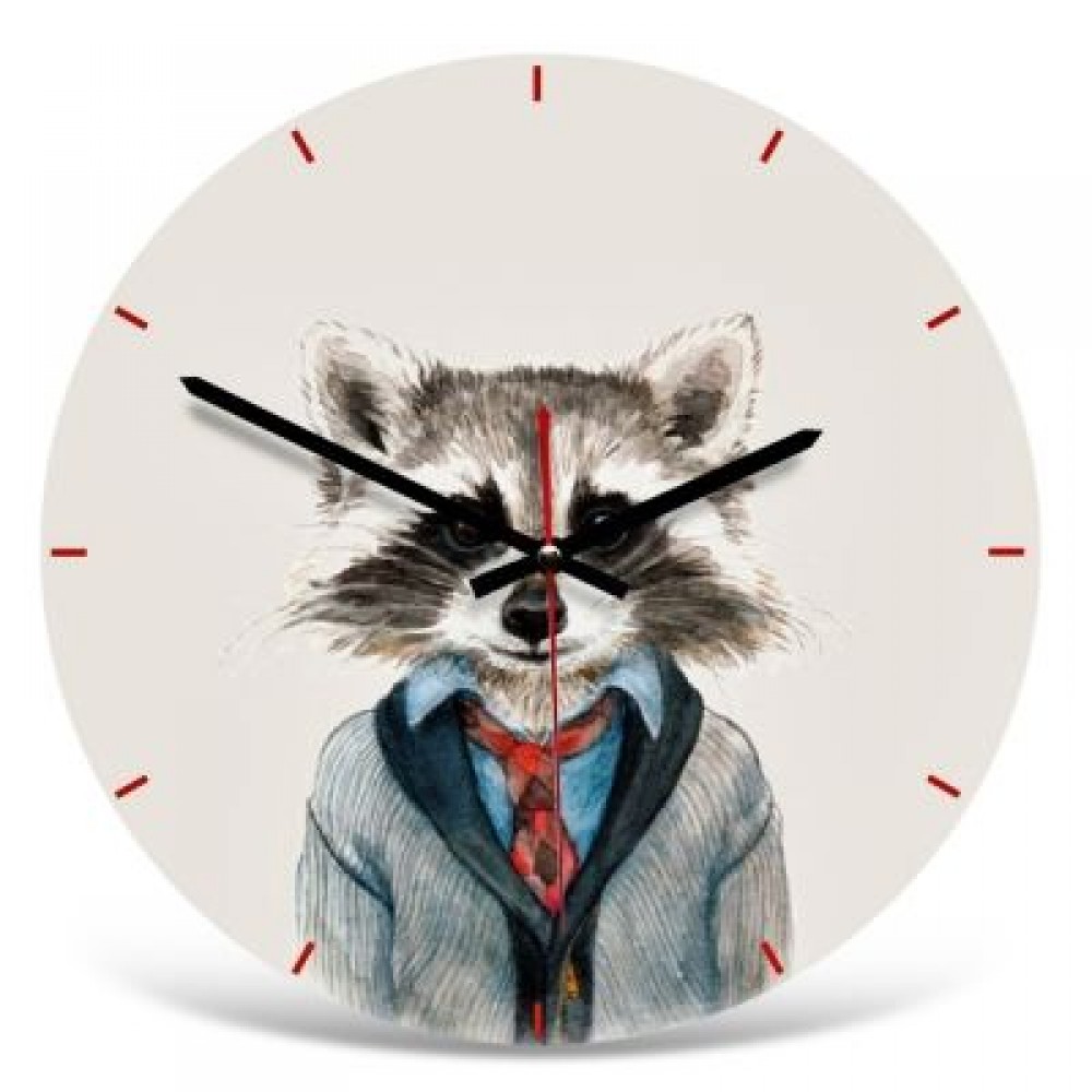Modern Minimalist Acrylic European Round Cartoon Wall Clock  (MULTI-A)