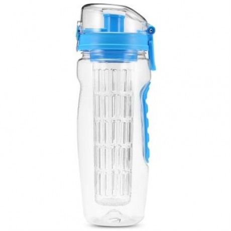 Portable Fruit Water Bottle Space Cup for Outdoor Sports (LIGHT SKY BLUE)