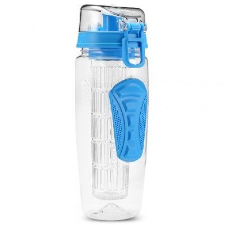 Portable Fruit Water Bottle Space Cup for Outdoor Sports (LIGHT SKY BLUE)