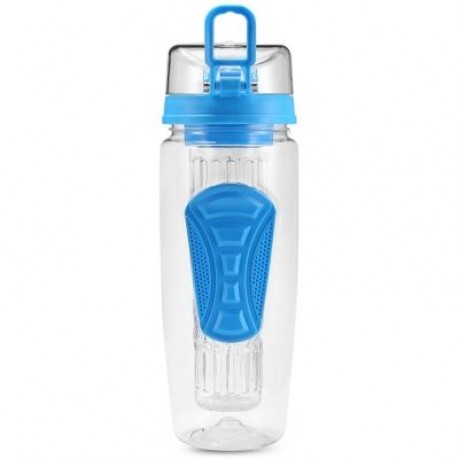 Portable Fruit Water Bottle Space Cup for Outdoor Sports (LIGHT SKY BLUE)