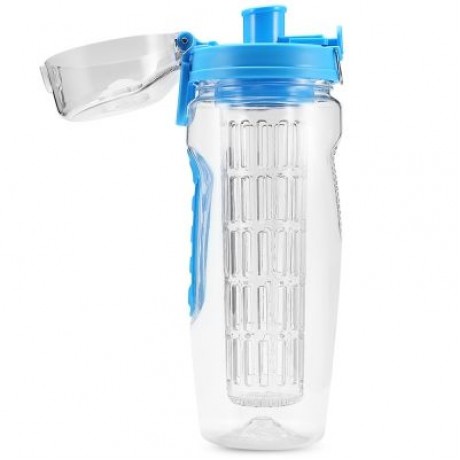 Portable Fruit Water Bottle Space Cup for Outdoor Sports (LIGHT SKY BLUE)