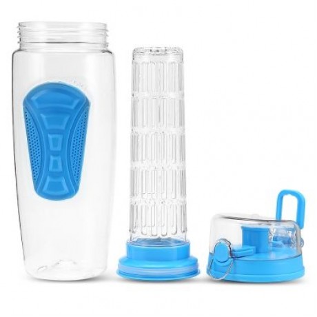 Portable Fruit Water Bottle Space Cup for Outdoor Sports (LIGHT SKY BLUE)