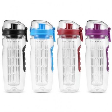 Portable Fruit Water Bottle Space Cup for Outdoor Sports (LIGHT SKY BLUE)