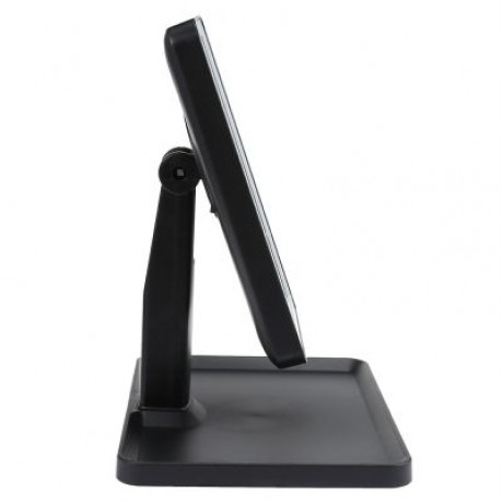 Rotation Intelligent LED Light Makeup Mirror with Rectangular Stand (BLACK)