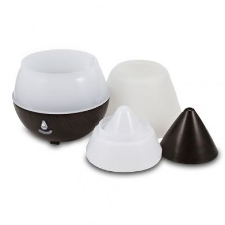 AJ - 216 235ml Aromatherapy Humidifier with Night Light Bluetooth Function (BLACK)