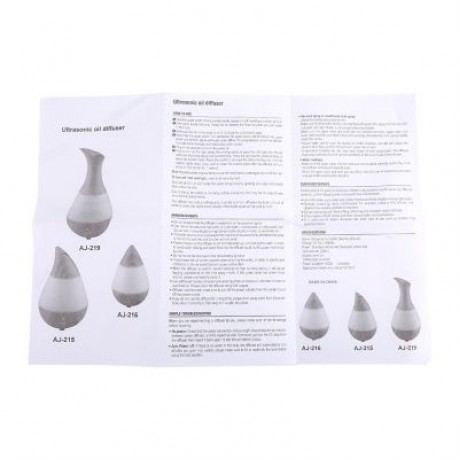 AJ - 216 235ml Aromatherapy Humidifier with Night Light Bluetooth Function (BLACK)