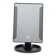 Rotation Intelligent LED Light Makeup Mirror (BLACK)