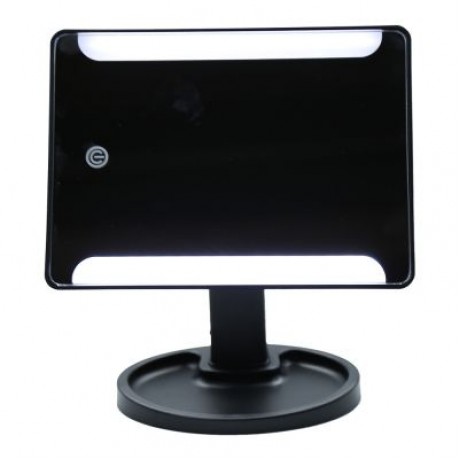 Rotation Intelligent LED Light Makeup Mirror (BLACK)