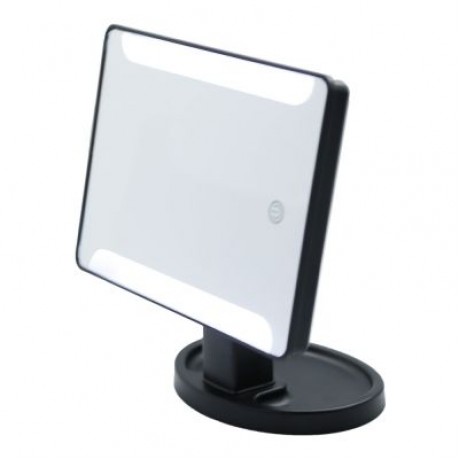 Rotation Intelligent LED Light Makeup Mirror (BLACK)