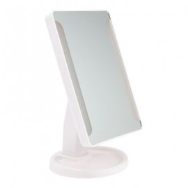 Rotation Intelligent LED Light Makeup Mirror (WHITE)
