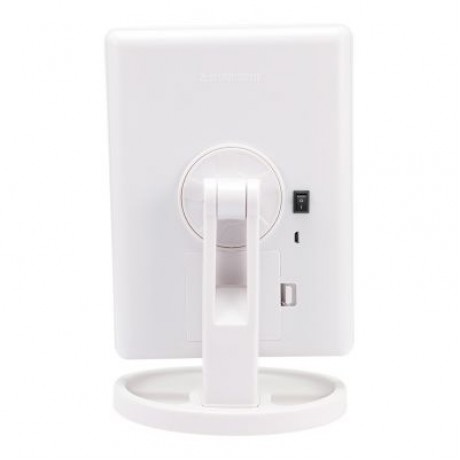 Rotation Intelligent LED Light Makeup Mirror (WHITE)