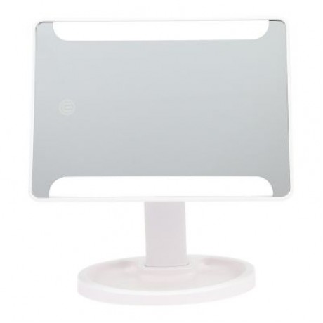 Rotation Intelligent LED Light Makeup Mirror (WHITE)