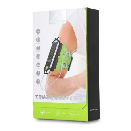 Maleroads Mobile Phone Sports Arm Band for 4 - 6 inch Smartphone (BLACK)