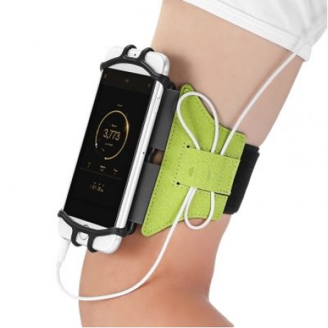 Maleroads Mobile Phone Sports Arm Band for 4 - 6 inch Smartphone (BLACK)