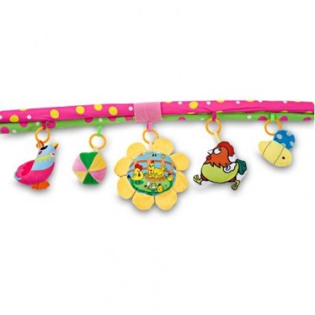Karchibate Cute Cats Baby Soft Play Mat Crawling Blanket with Musical Rattles (ORANGE)