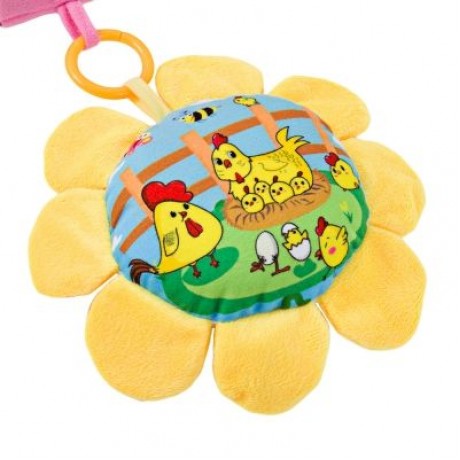 Karchibate Cute Cats Baby Soft Play Mat Crawling Blanket with Musical Rattles (ORANGE)