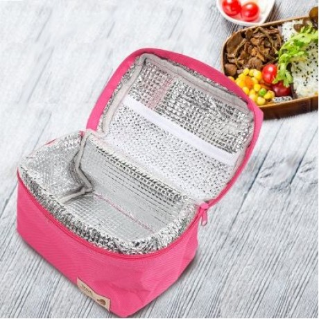Practical Portable Heat Preservation Bag Water Resistant Lunch Box (BUTTERFLY BLUE)
