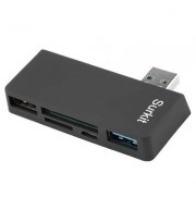 Cwxuan USB 3.0 HUB SD TF Card Reader for Surface Pro 3/4 (BLACK)