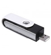Bar Fresh Purifier Ionizer USB Computer Car Pc Lonic Air Cleaner (BLACK)