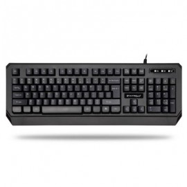 Warwolf KM - 722 Wired Keyboard Mouse Suit 104 Keys (BLACK)