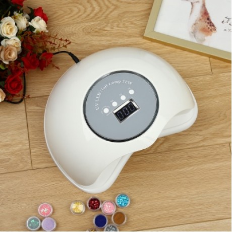 BQ - 72W 36 LEDs UV LED Manicure Tool Curing Nail Gel Dryer Lamp for Home Salon (WHITE)