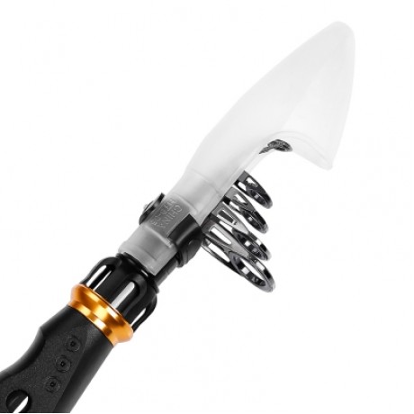 Outlife 27554 High Carbon Fiber Fishing Rod Fish Pole Equipment (BLACK)