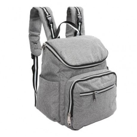 Large Capacity Mummy Maternity Nappy Bag Travel Nursing Backpack (LIGHT GRAY)