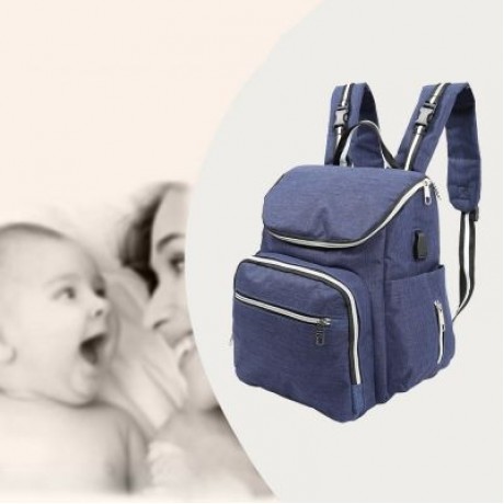 Large Capacity Mummy Maternity Nappy Bag Travel Nursing Backpack (BLACK)