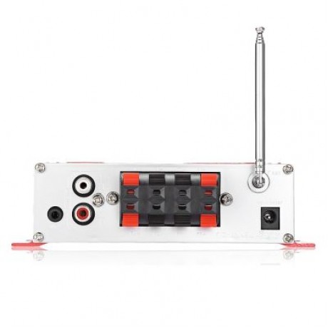 Kentiger HY - 504 HiFi 4-channel Stereo Audio Remote Control Amplifier (LOVE RED)