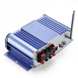 Kentiger HY - 604 HiFi 4-channel Stereo Car Audio Remote Control Amplifier (DEEP SKY BLUE)