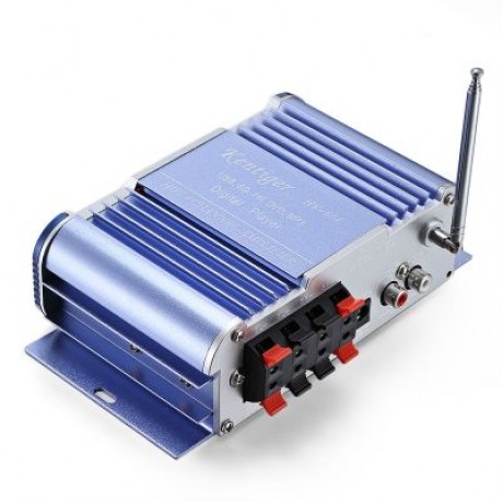 Kentiger HY - 604 HiFi 4-channel Stereo Car Audio Remote Control Amplifier (DEEP SKY BLUE)