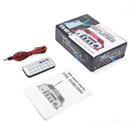 Kentiger HY - 604 HiFi 4-channel Stereo Car Audio Remote Control Amplifier (DEEP SKY BLUE)