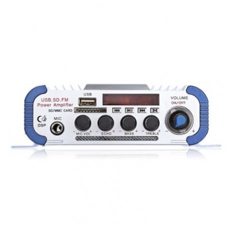 Kentiger HY - 604 HiFi 4-channel Stereo Car Audio Remote Control Amplifier (DEEP SKY BLUE)