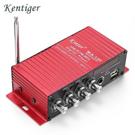 Kinter MA - 130 2CH Bluetooth Stereo Car Audio Digital Power Amplifier (LAVA RED)