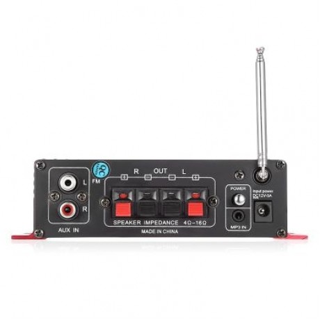 Kinter MA - 130 2CH Bluetooth Stereo Car Audio Digital Power Amplifier (LAVA RED)