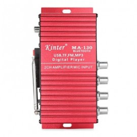 Kinter MA - 130 2CH Bluetooth Stereo Car Audio Digital Power Amplifier (LAVA RED)